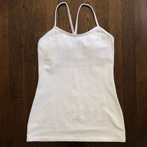 LIKE NEW- White Lululemon Racerback Tank